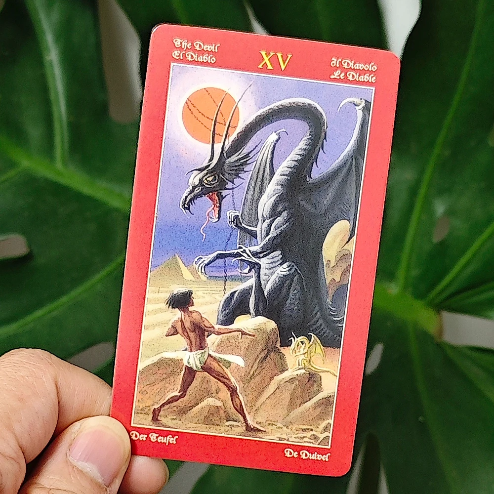 Dragons Tarot 78 Pcs Vintage Tarot Cards Makes Good Use of Dragons In Their Various Guises 10.3*6cm