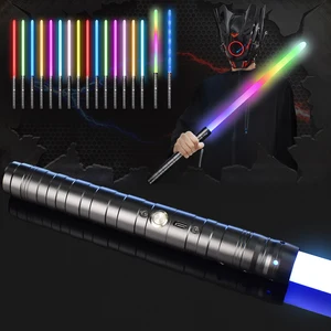 REikirc 2 In 1 Lightsaber 15 Warna 17 Piksel Efek Cahaya Pedang Cahaya Pedang Laser Logam Mainan Isi Ulang Pedang Bercahaya Pesta 10 lightsaber piksel penjualan terbaik - №
