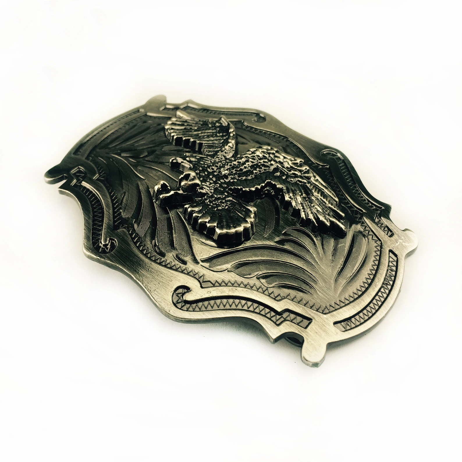WesBuck Brand Cool Eagle Metal Vintage Belt Buckle Handmade Homemade Accessories Waistband DIY Western Cowboy Rock Style
