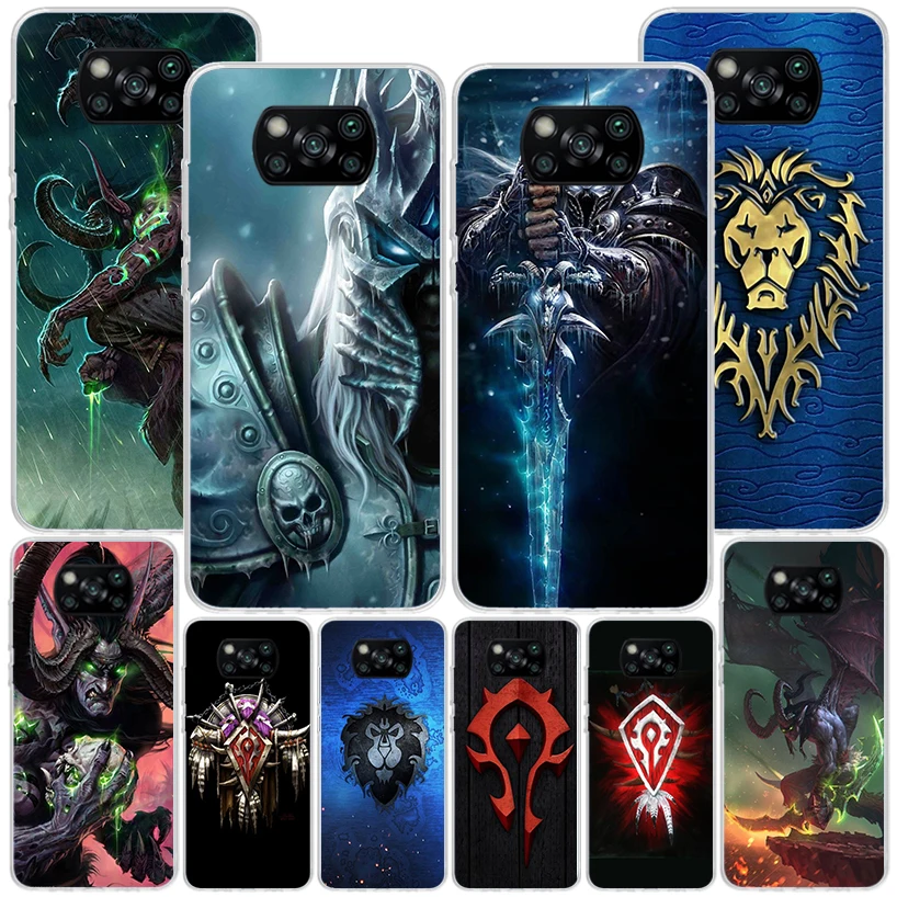 W-World Of W-Warcraft W-Wow Phone Case For Xiaomi Poco X6 X5 X4 X3 Pro F6 F5 F4 Gt F3 F2 F1 M5S M5 M4 M3 M2 Nfc Soft Cover Shell