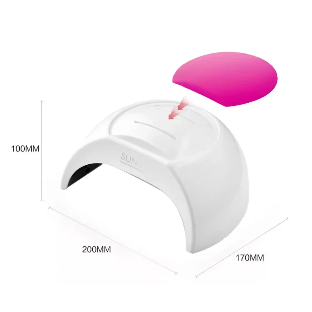 Lâmpada UV para unhas – Secagem rápida, poderosa e eficiente, com sensor automático infravermelho, para ferramentas para unhas de salão doméstico.