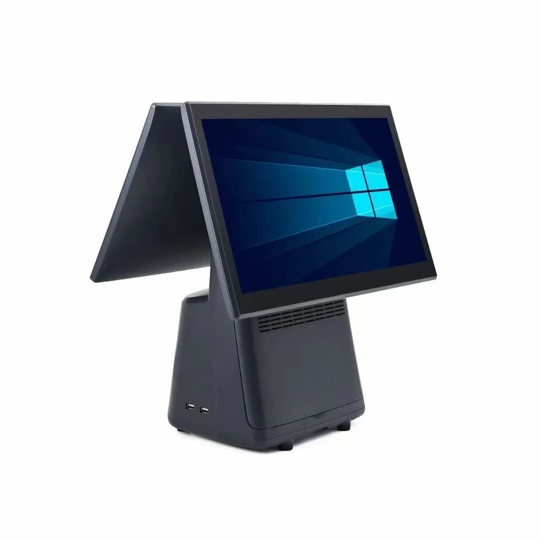 15.6 Inch i3/i5 Win10 Win11 Touch Screen Cash Register Windows POS System 58/80mm Thermal Printer Foodcourt Payment Terminal