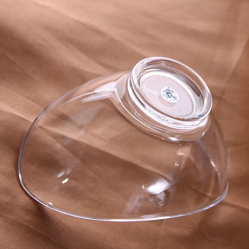 Clear Pc Plastic Salad Bowl Multipurpose Serving Container Transparent Dessert Candy Dish Home Kitchen Use Creative Ingot