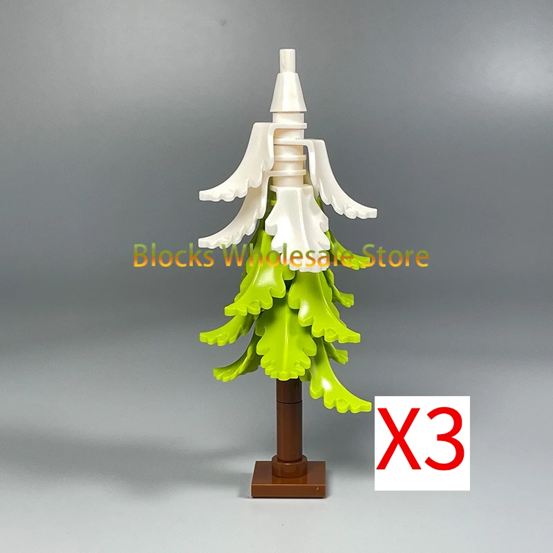 MOC Weihnachten Geschenk Montage Spielzeug Kleine Partikel Bausteine Weihnachten Baum Tanne Baum Szene Desktop Ornament