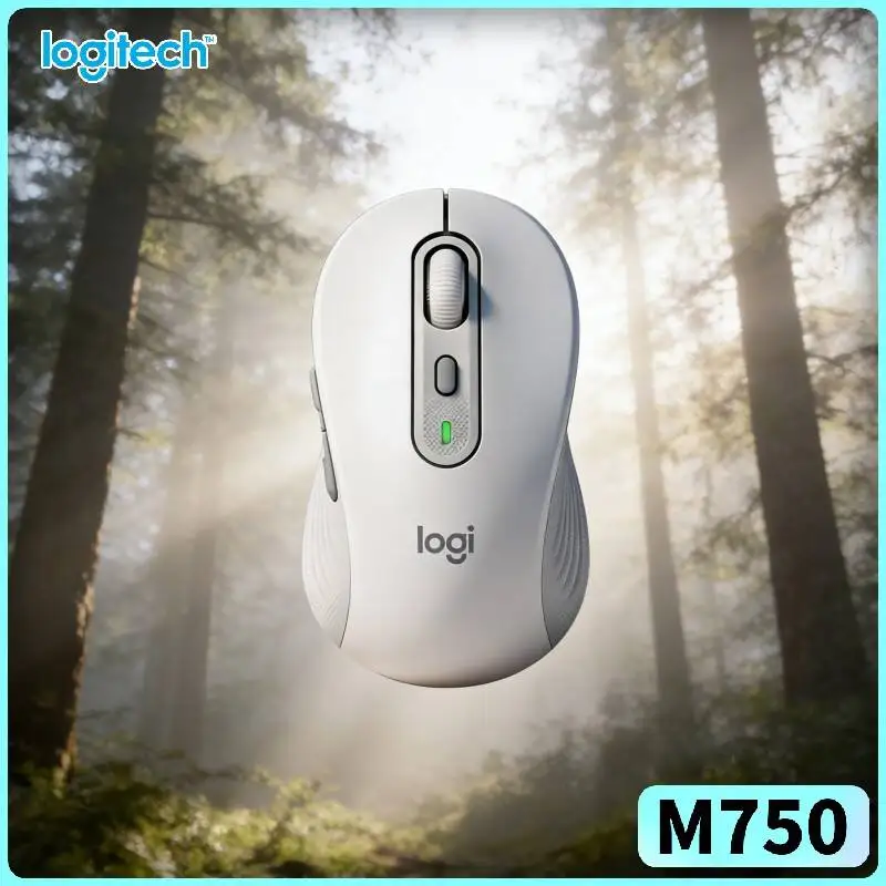 Logitech M750 Office Mouse - Precision Optical Tracking, 3-Device Switch, Soft Thumb Rest, Travel Tool