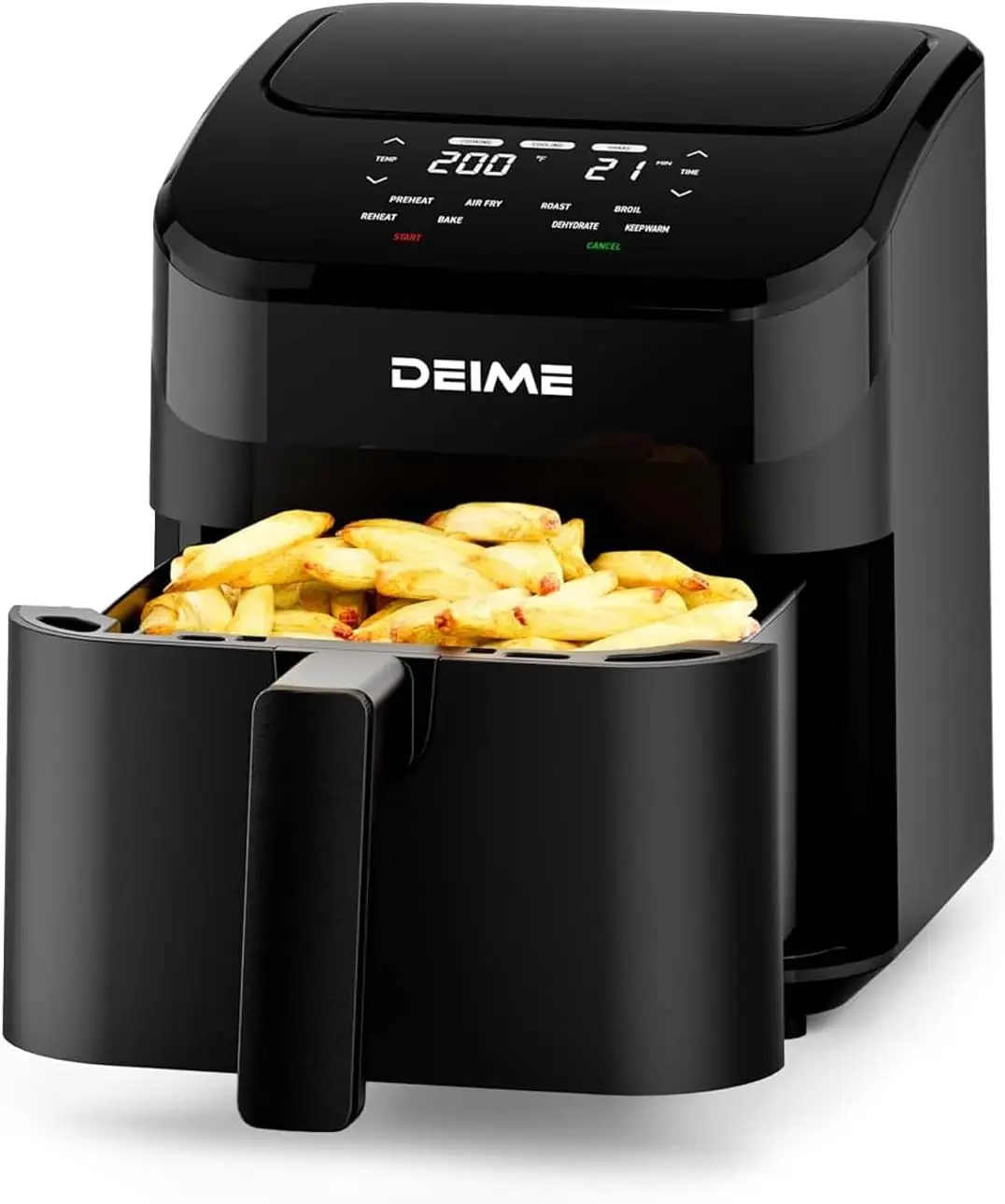 

4.5 Qt Digital Air Fryer: Compact, Quiet & Dishwasher Safe for Quick Meals