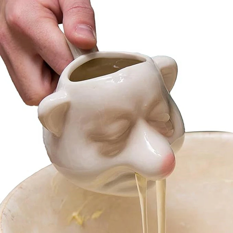 Bogey Man Egg Separator, Snot-Nose, Ceramic Egg Yolk Separator, Funny Kitchen Gadgets For Bakery, Camping, Household Durable