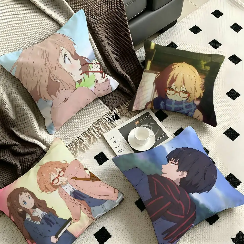 1pc Beyond The Boundary Pillow Case Fashion Square Pillowcase Bedroom Sofa Room Ins Decoration Leisure