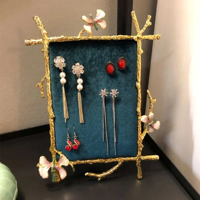 

Nordic butterfly jewelry display stand creative ornament retro home dresser necklace earrings jewelry storage rack
