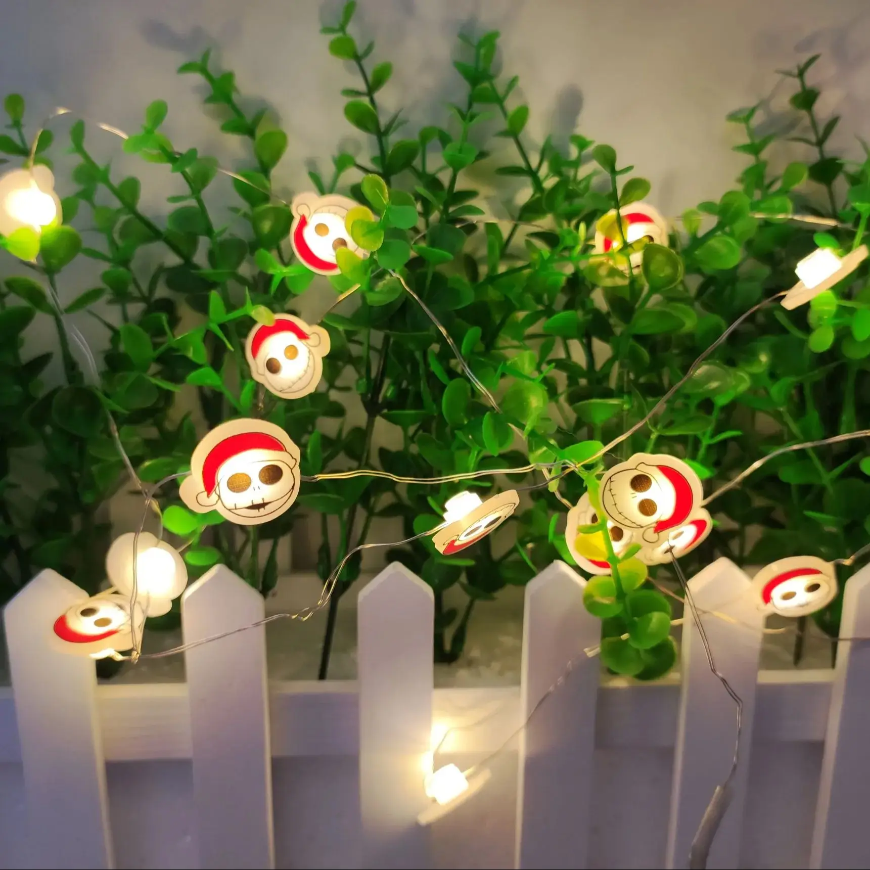 20LED Copper Wire String Lights Outdoor Christmas Decorations Warm White Battery Powered Fairy Lights for Home Decor