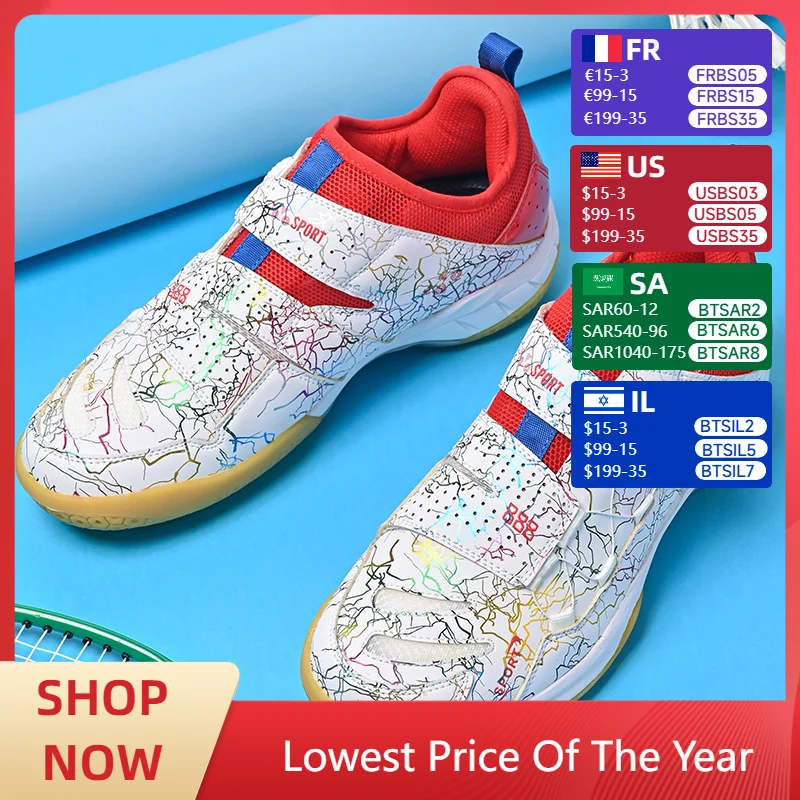2024 fashion new badminton shoes for men and women youth competition training shoes non-slip wear-resistant outdoor sports shoes
