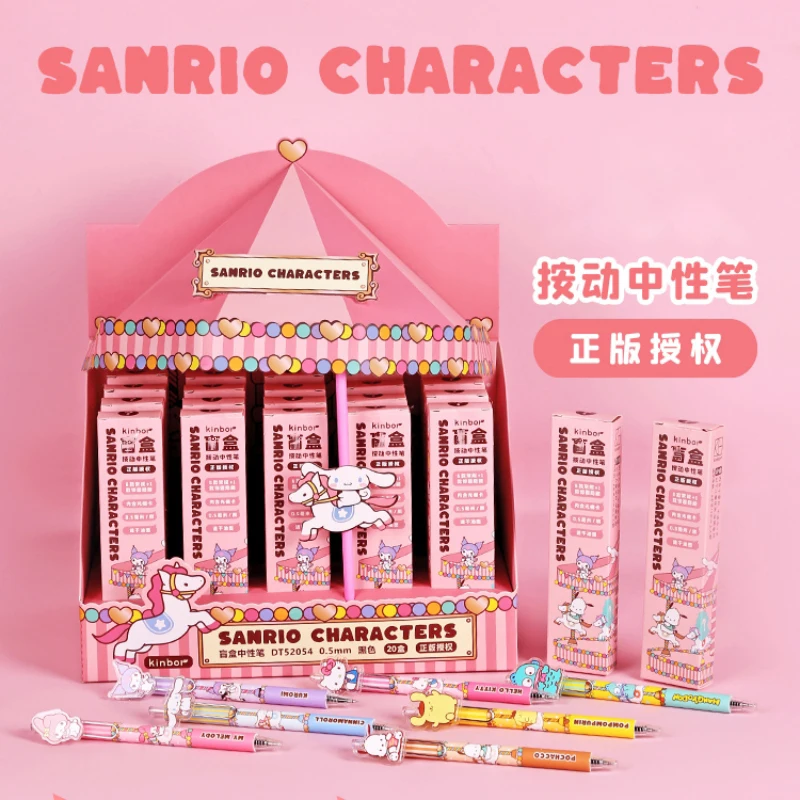 

Genuine Sanrio Character Merry-go-round Series Hello Kitty Neutral Pen Good-looking Quick Drying Ink School Supplies Wholesale