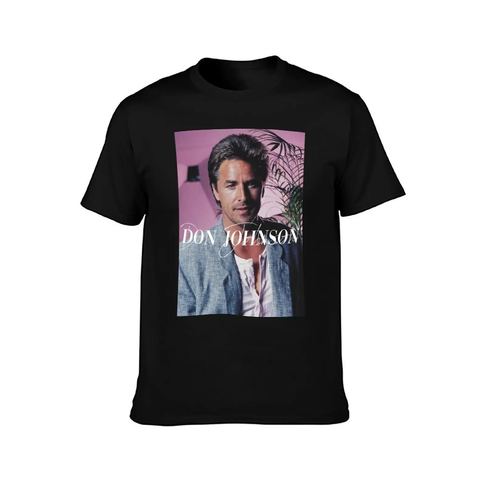 Don Johnson Vintage T-Shirt, Summer Casual Cotton Tee, Oversized Streetwear Tops, Vintage Graphic Print, Loose Fit Short Sleeve