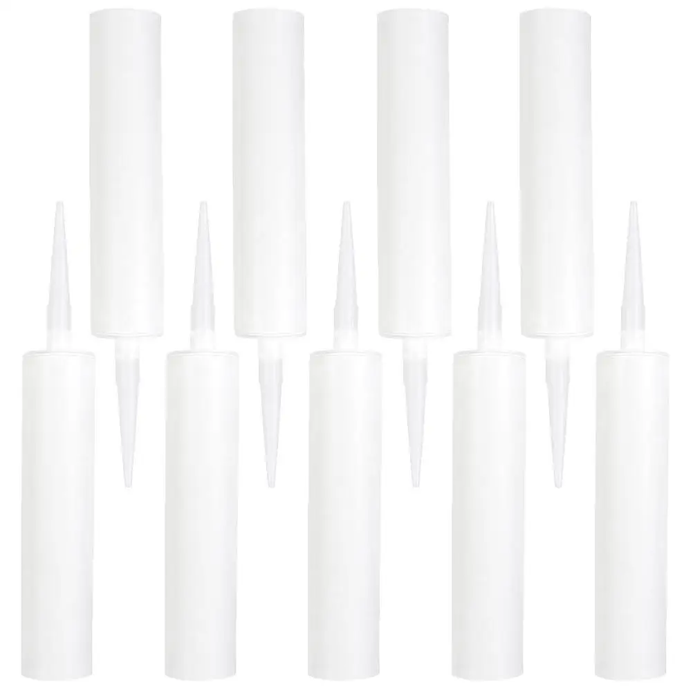 Tubes de calfeutrage réutilisables, applicateur de colle en verre, tuyau, scellant en Latex, Kit d'outils de réparation de distribution, 9 pièces