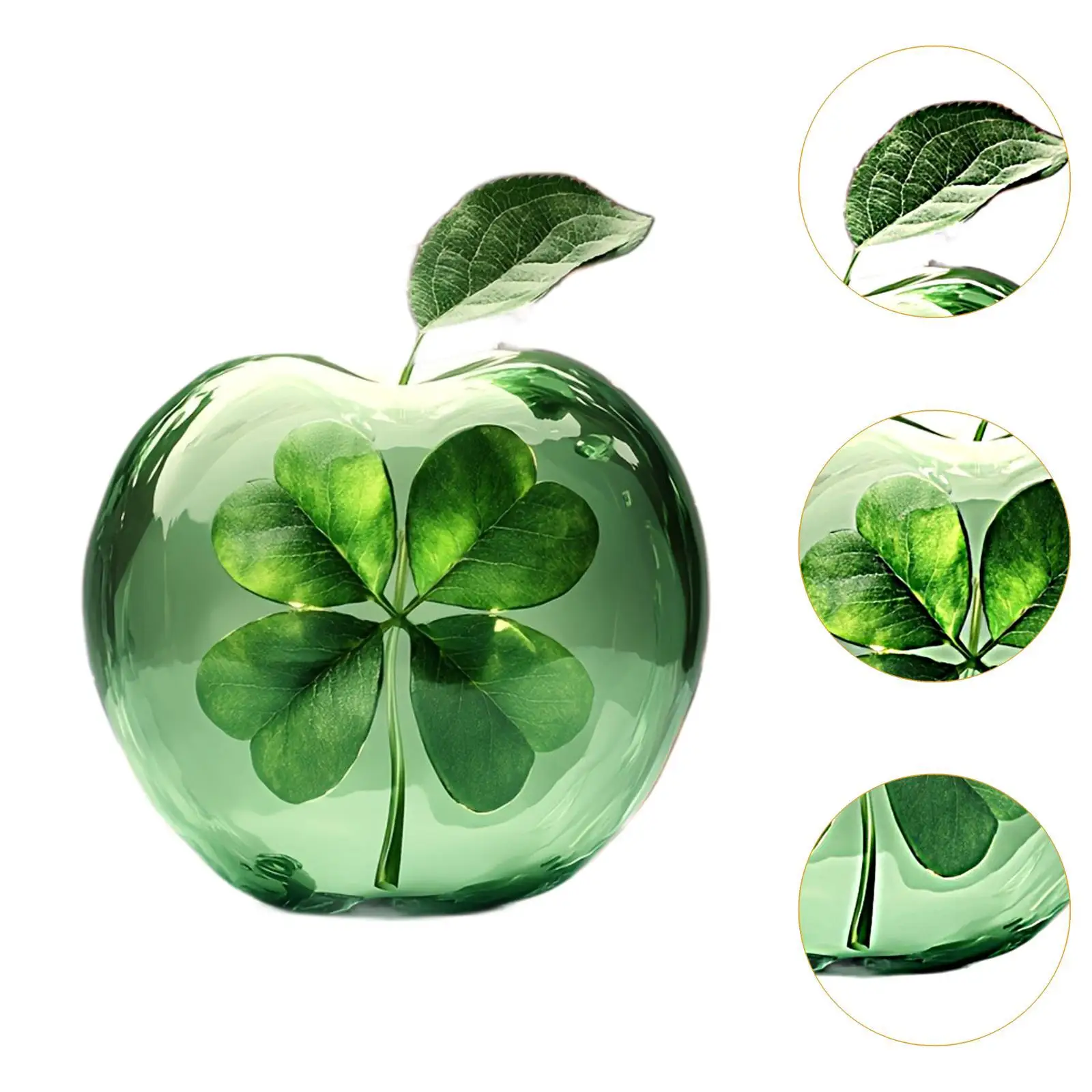 Acrylic Table Plaque Sign Apple Shaped Desk Ornament for Home Decoration Modern Festive Bookshelf Collectible