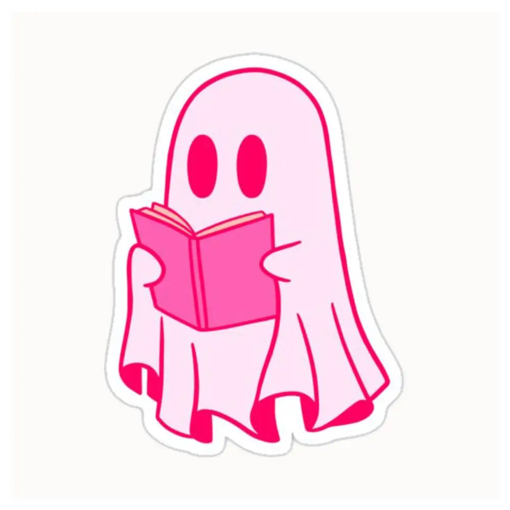 Reading Sheet Ghost Waterproof Stickers For Decorating Car Windows Motorcycles And Computers.
