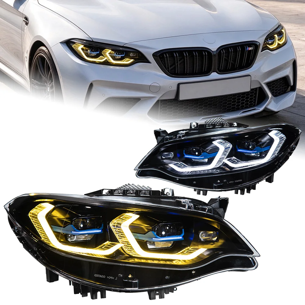 Car For BMW F22 2014-2022 F23 Convertible Head Lamp 12V Led Fog Lights DRL Hella Tuning Light Car Accessories 218 220 Head Light