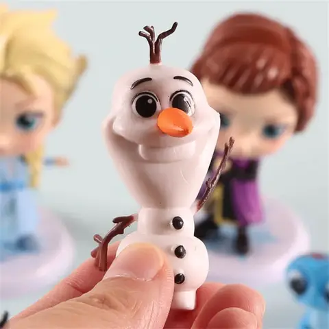 4 st Disney Frost Actionfigurer Prinsessan Elsa Anna Eldande Olaf Modellleksaker Docksamling Dekoration Barn Födelsedagspresent 12 best sales Elsa-docka - №6