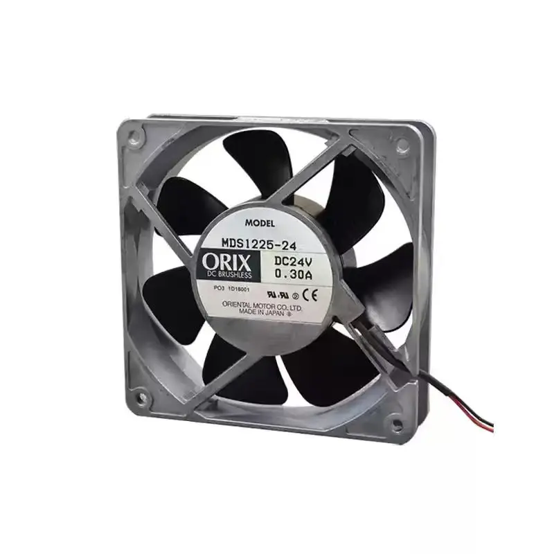 SLIDER MDS1225-24 DC 24V 0.30A 12025 Cooling Fan, 120x120x25mm Metal Aluminum Frame Industrial Inverter Server Axial Fan