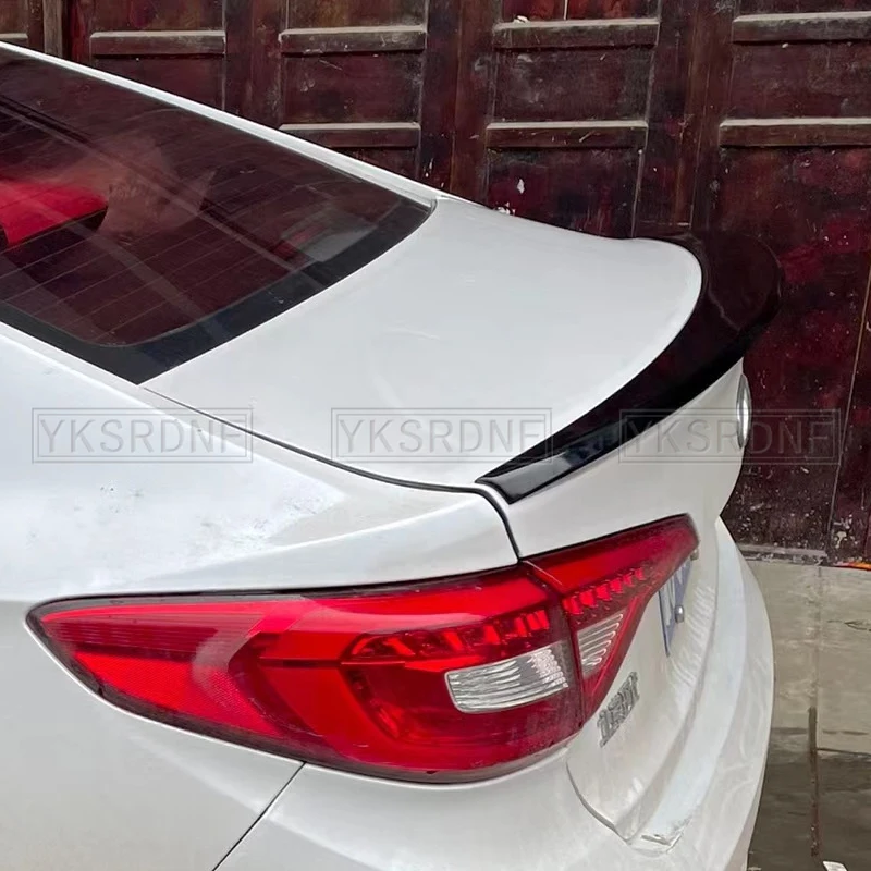 Fit For Hyundai Sonata 9 Black Spoiler 2018 2019 High Quality ABS Plastic Spoiler Primer Color Car Tail Wing Rear Trunk Spoiler