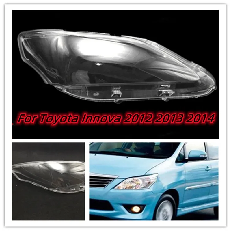 HTTCY For Toyota Innova 2012 2013 2014 Car Headlamp Shell Headlight Cover Lamp Shade Lampshade Replace Original Glass Lens