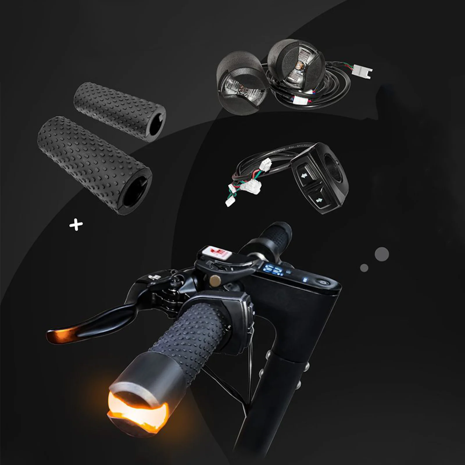 Monorim ML01 Kit Mount Handle Bar for Xiaomi Ninebot Universal Electric Scooter 22mm Left and Right Turn Signals Lights