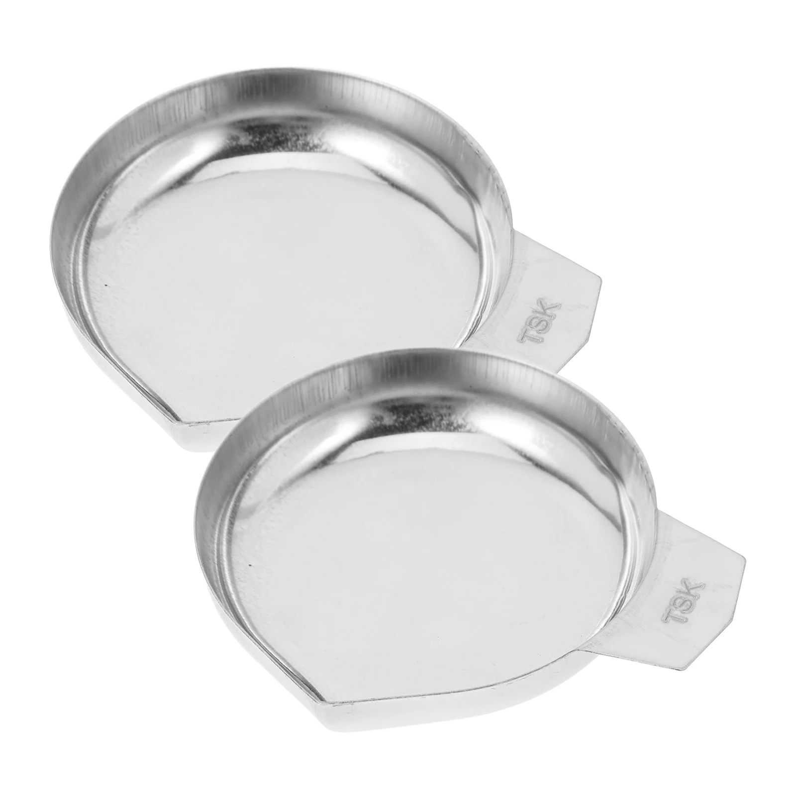 

2pcs GH800B Stainless Steel Weighing Dish Electronic Scale Tray Kitchen Gem Weight Measurement Tool Jewelry Scales