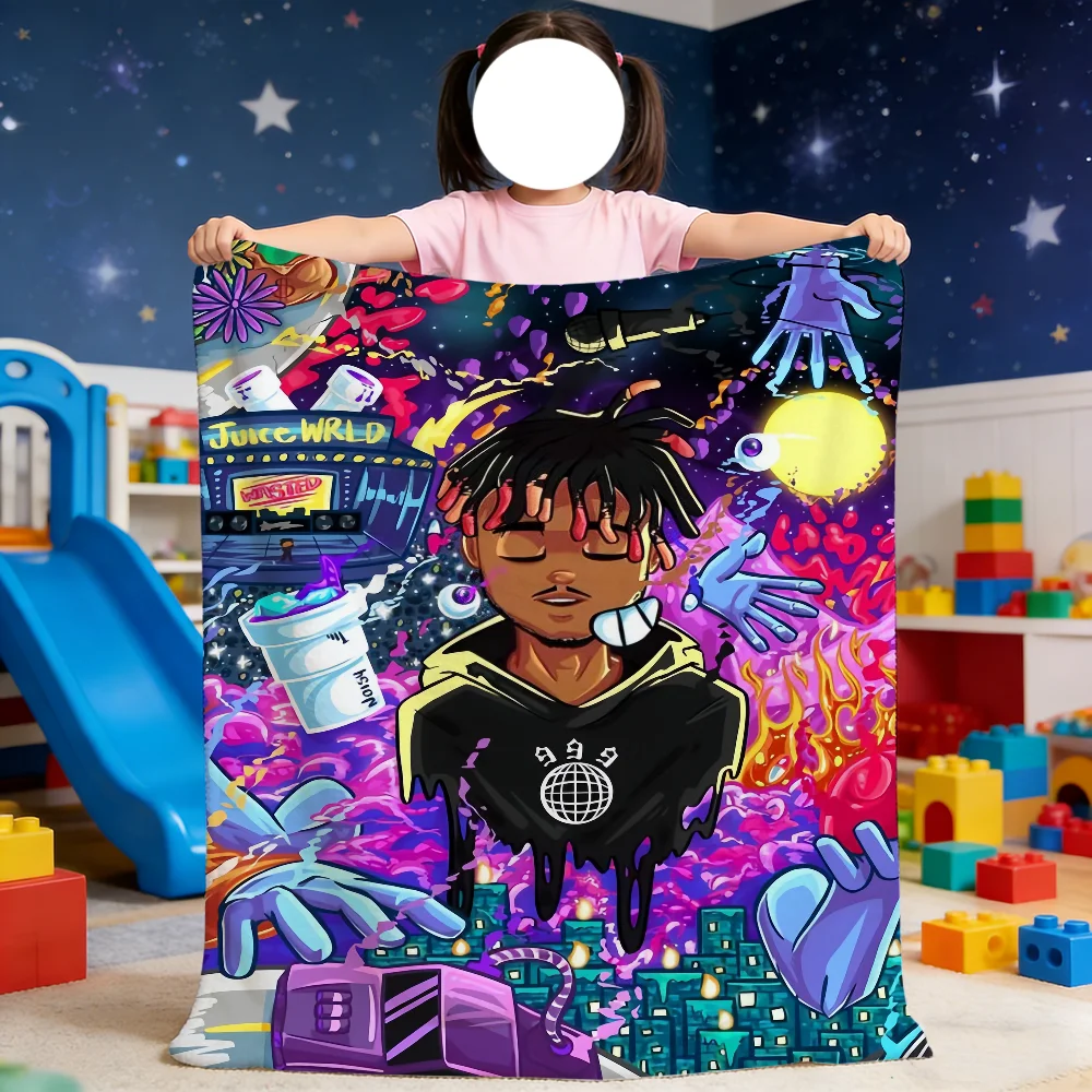 

J-Juices-es Blanket For Rapper Soft Throw Singer W-Wrld-s Blanket for Picnic Bed Sofa Home Bedroom Cozy Warm Comfortable