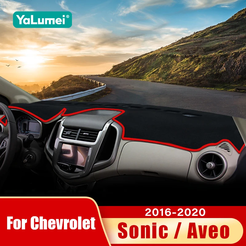 Für Chevrolet Sonic / Aveo 2016 2017 2018 2019 2020 Auto Dashboard Sonnenschutz Abdeckung Nicht-slip Zubehör