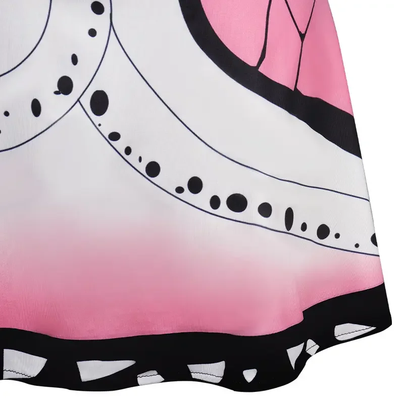 Demon Cos Slayer Kochou Shinobu Cosplay Tuta Costume da bagno Costume Abito da spiaggia estivo Vestito di carnevale di Halloween Donna Ragazza adulta
