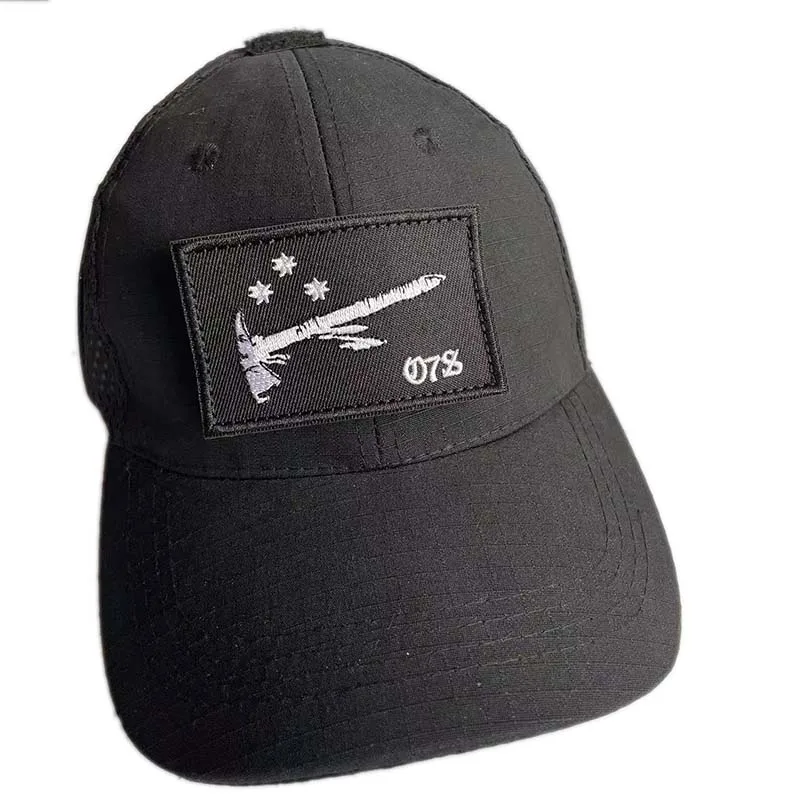 FOG Forward Observations Taktische Patches Moralabzeichen, Blackbeard, Totenkopf, gebrochener Pfeil, Kleidung, Applikation, Stickerei, Armband-Emblem – Detail 1