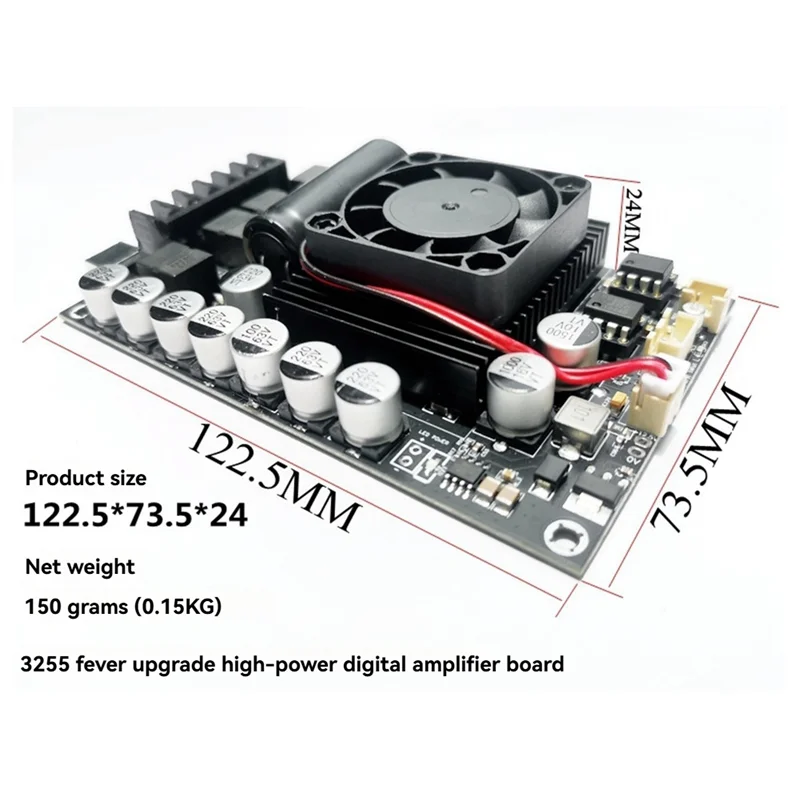 A25R-TPA3255 Fever Grade HIFI Digital Power Amplifier Board 300Wx2 Dual Channel High Power Audio Amplifier Module