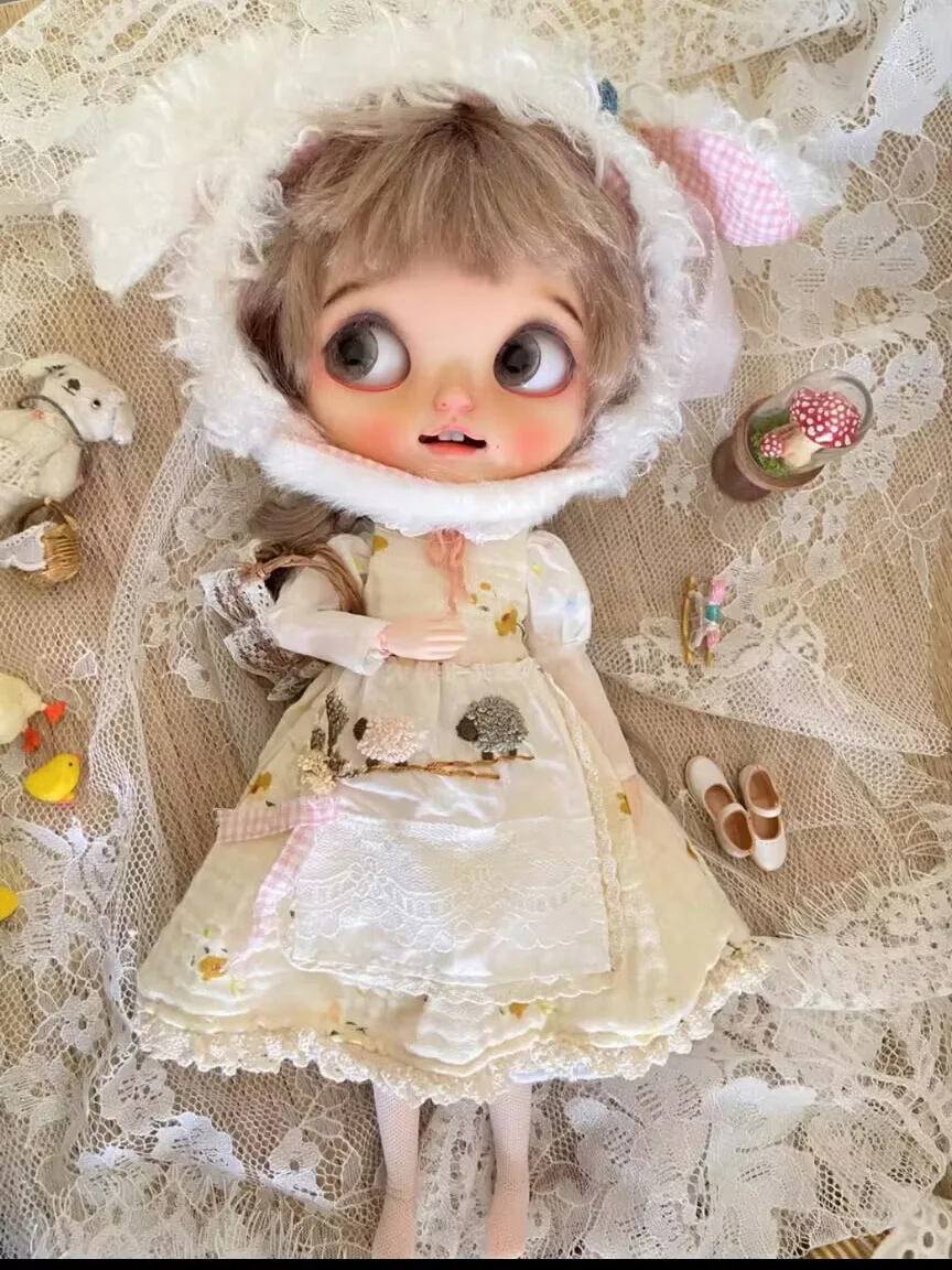 1ชุด blythe 1ชุดเสื้อผ้าสไตล์กระต่ายสัตว์1/6อนิเมะ BJD 30ซม. (เหมาะสำหรับ pullip Ob24 licca)