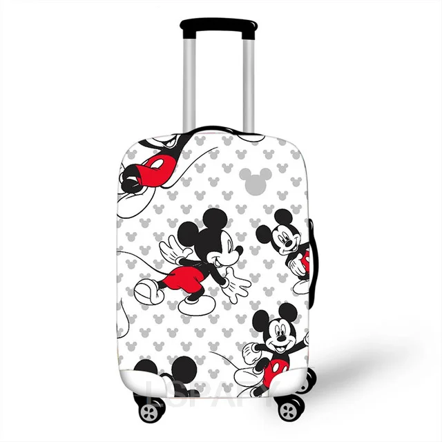 Cubierta protectora de equipaje de tela de Mickey Mouse, cubierta elástica Digital 3D, cubierta de maleta de carro, accesorios de viaje, 18-32