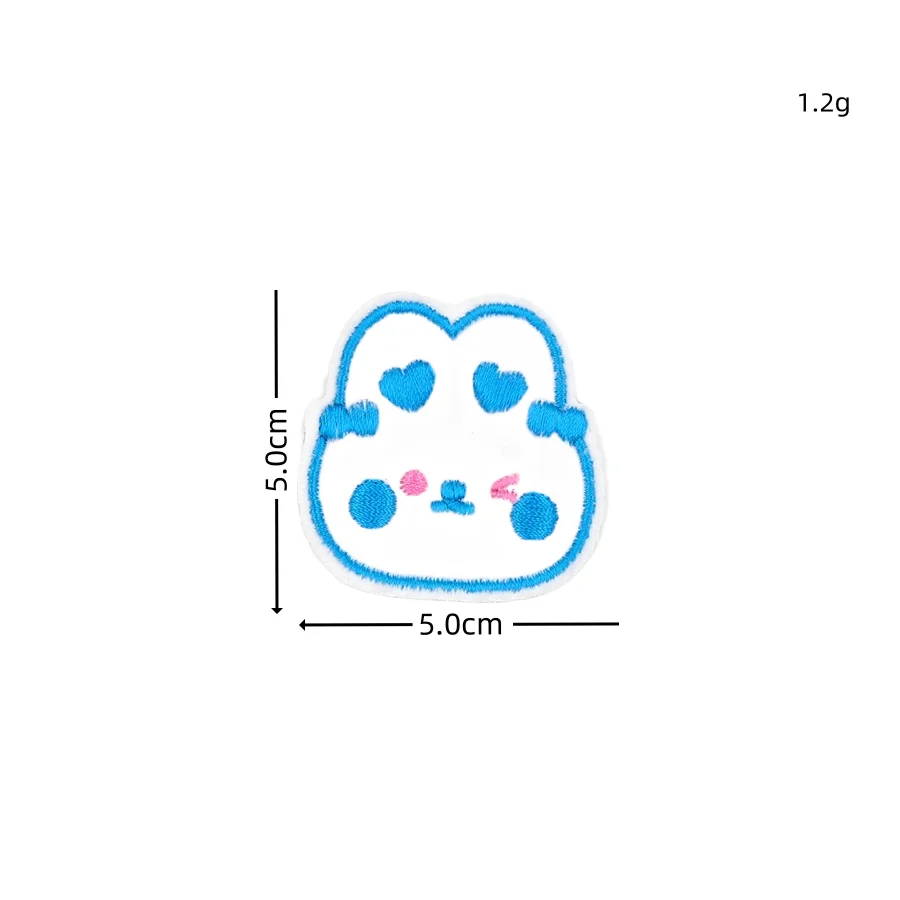 10 szt. Haftowane pluszowy królik kocie naszywki z kreskówek naklejki dla dzieci odzież plecak buty do aplikacje do naszywania DIY
