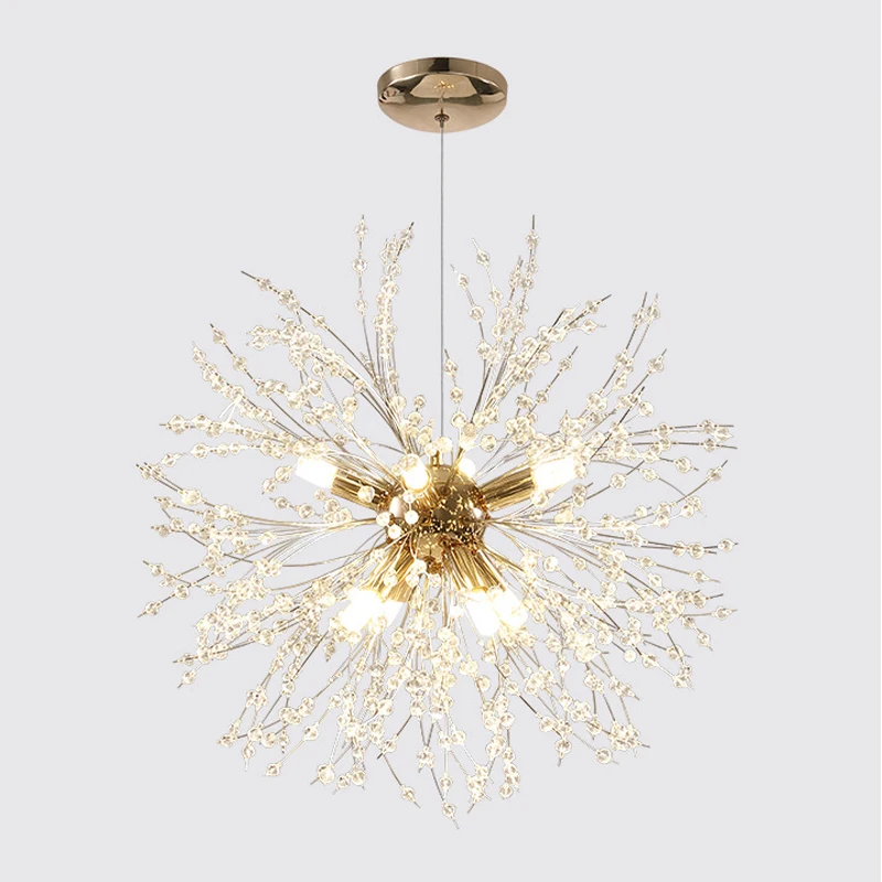 Crystal Paardebloem Hanglamp Eettafel Home Decor Opknoping Licht Woonkamer Slaapkamer Restaurant Winkel Droplight Kroonluchter