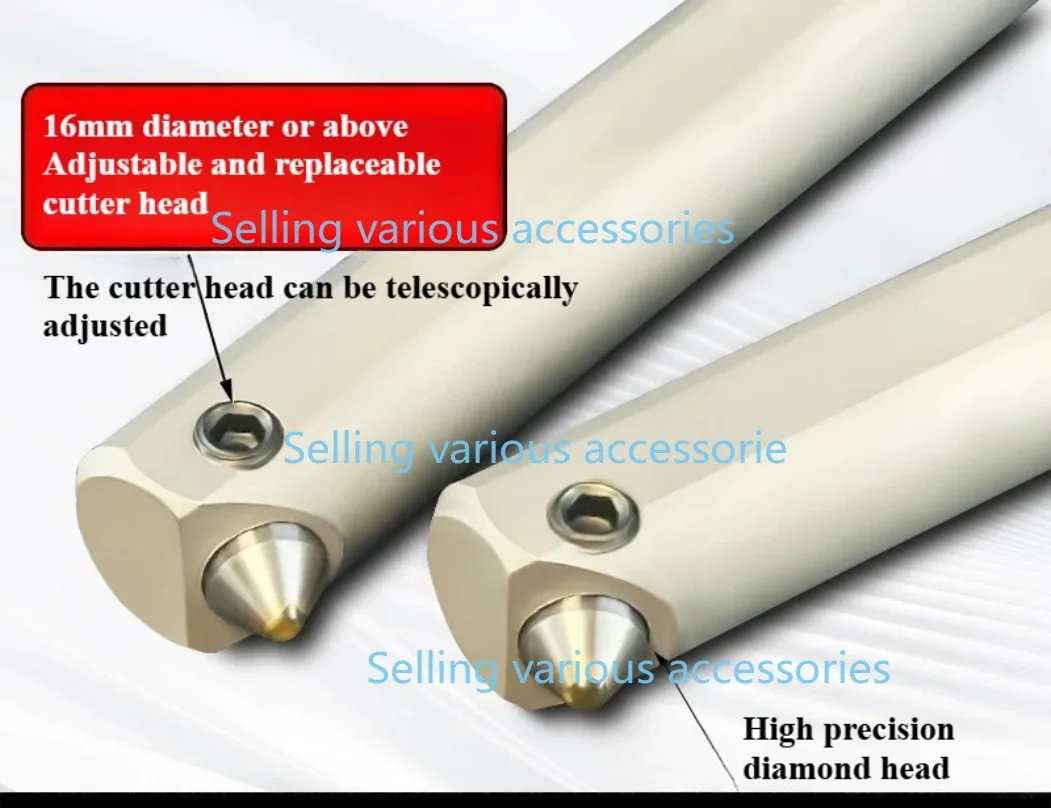 Hole Mirror Rolling Polishing Knife CNC Lathe Extrusion Knife Mirror Cutting Tool Dia3~32mm Diamond Inner