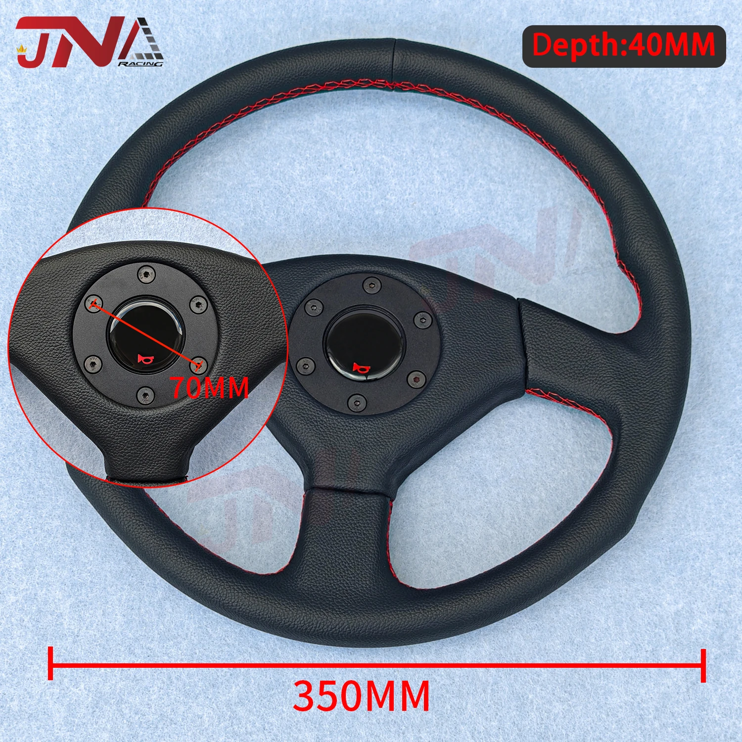 350MM JDM MOMO Drift Car Steering Wheel Flat Racing Sports Car Steering Wheel