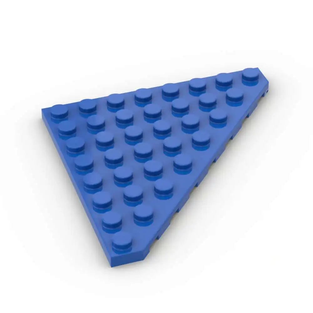 Moc 1 pçs parte tijolos 30504 placa 8x8 corte canto blocos de construção kit placa cunha casa castelo montar brinquedo crianças presente aniversário