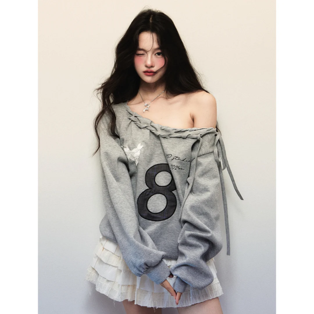 Korean Fashion T Shirts Pure Color Loose Fit Casual Chic Tees Women Short Long Sleeve Optional Y2K Vintage Office Daily
