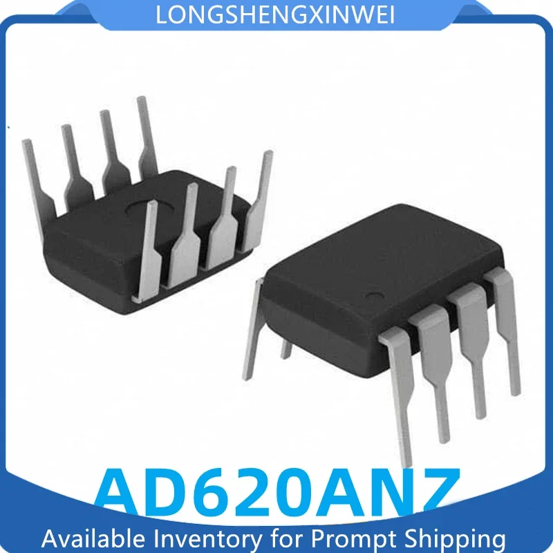 1PCS New AD620AN Low Drift/low Power Instrumentation Amplifier Direct Plug AD620ANZ  DIP8