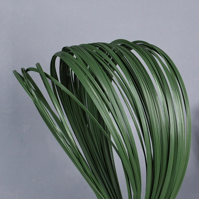 39 Zoll Künstlicher Grasstiel DIY Blumenmaterial Weiche Gummi-Blätter Rattan Blumenarrangement Pflanzengras Hochzeit Party Deko – Detail 17
