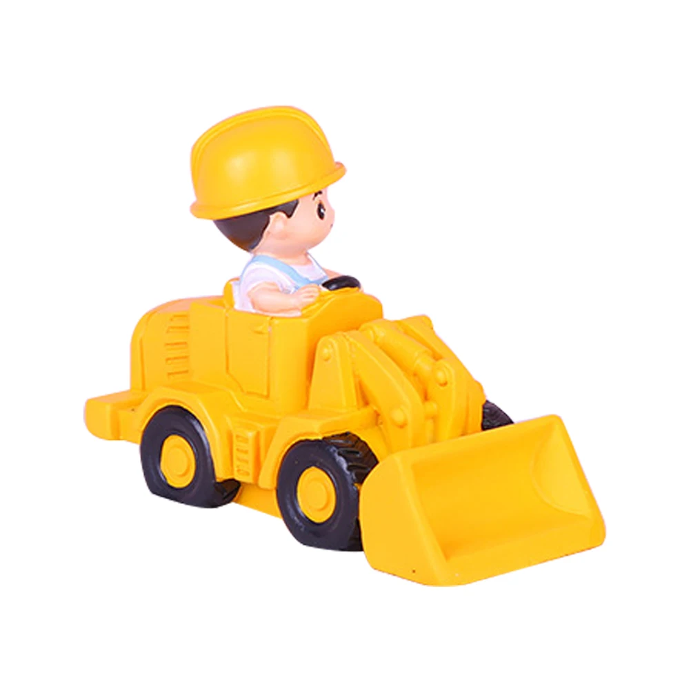 

Children Engineering Truck Plastic Simulation Construction Vehicle Small Light Safe Cake Decoration Party Favor Engineering