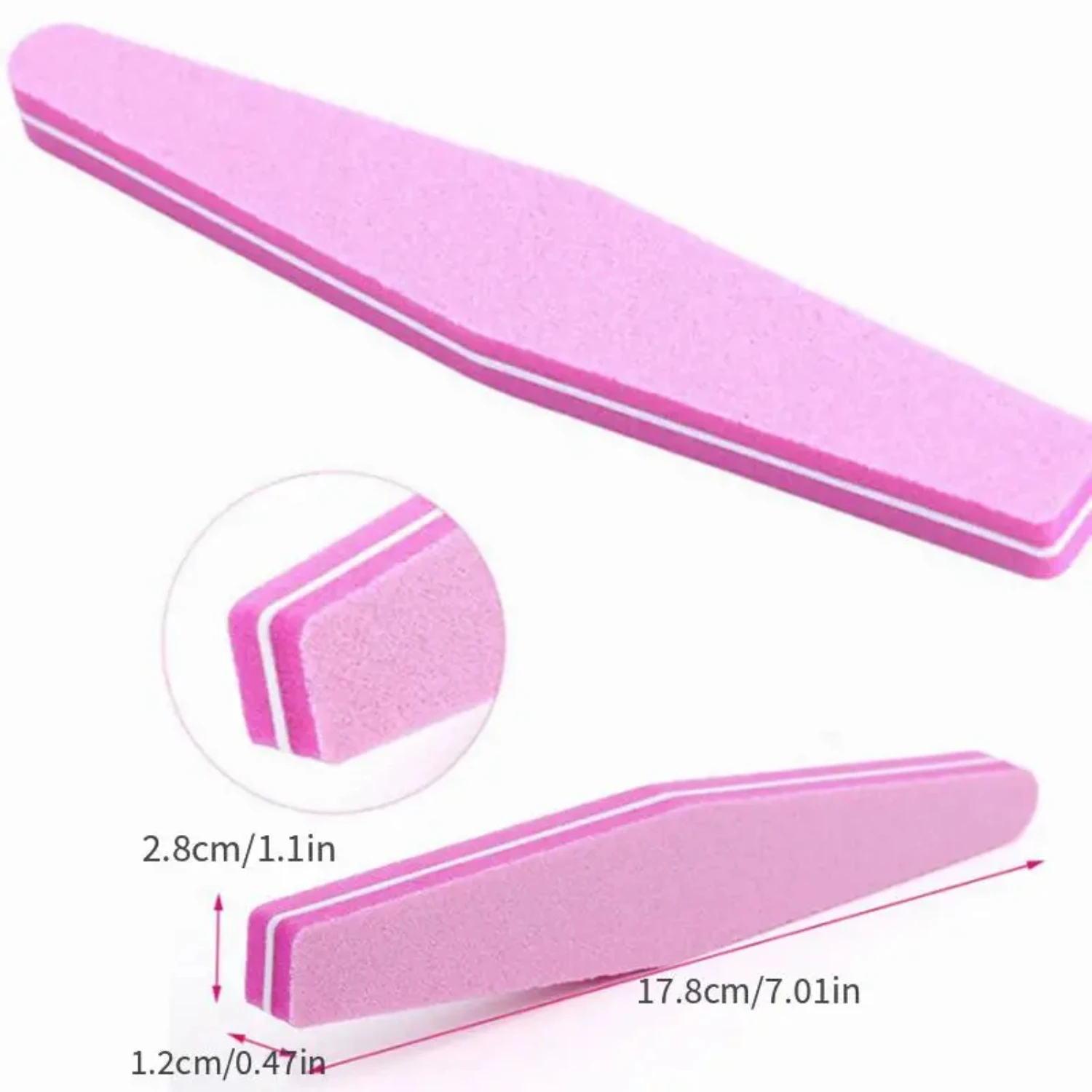 Luksusowy 3-częściowy zestaw do manicure z lakierem do paznokci, zestawem do pedicure, pilnikiem i gąbką do zdobieniowania paznokci