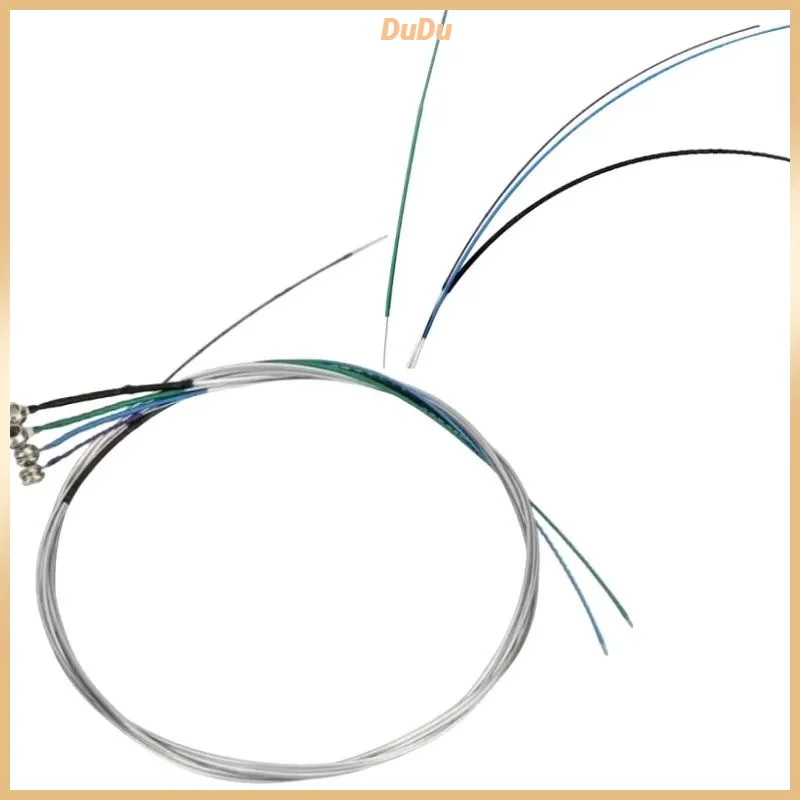 4pcs German Silver Violin Strings Set, Fiddle Replacement Strings for 4/4 3/4 1/2 1/4 1/8 1/10 Violin Instrument Accessories