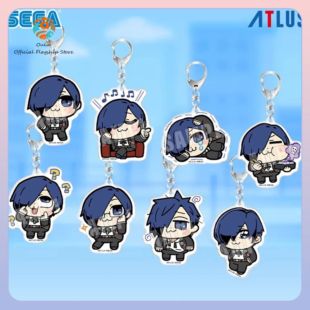 

New Genuine Persona 3 Reload Acrylic Keychain Takebuchi Protagonist Acrylic Charm Persona 3 Reload Keychains Keyring Ornament