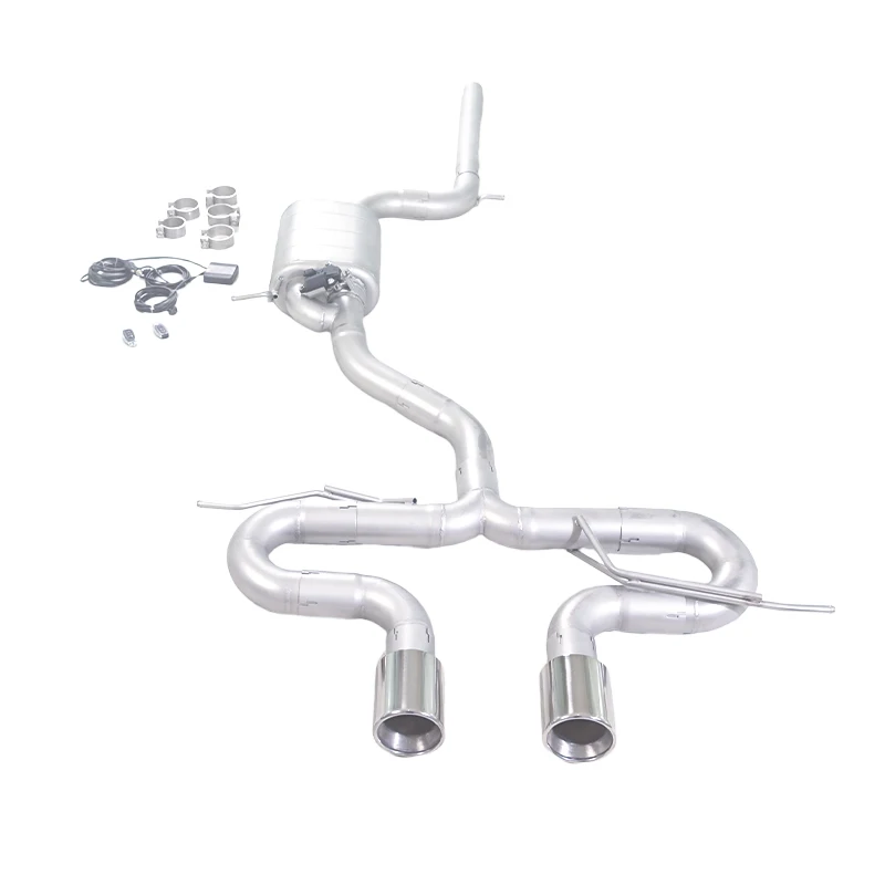 For Suitable  Golf 5GTI MK5 MK6 2.0T 1.4T 1.6L 304SUS Valvetronic High Permance Exhaust Matching R32 Diffuser