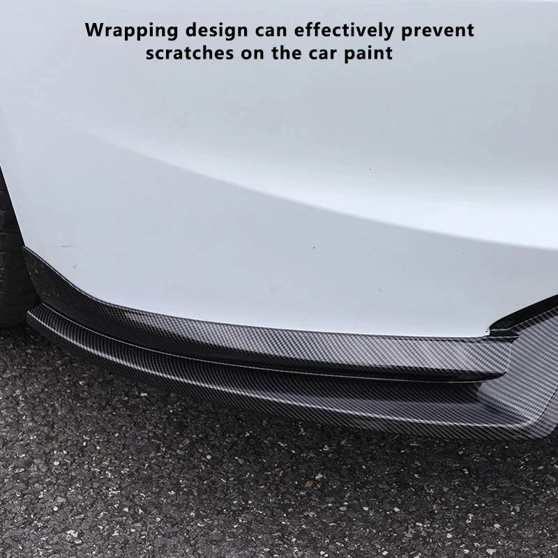 Front Front Lip For 2024 Tesla Model 3 Highland AD Sport Bumper Lip Front Lip Model 3+ Gloss/Matte Black Carbon Auto Accessories