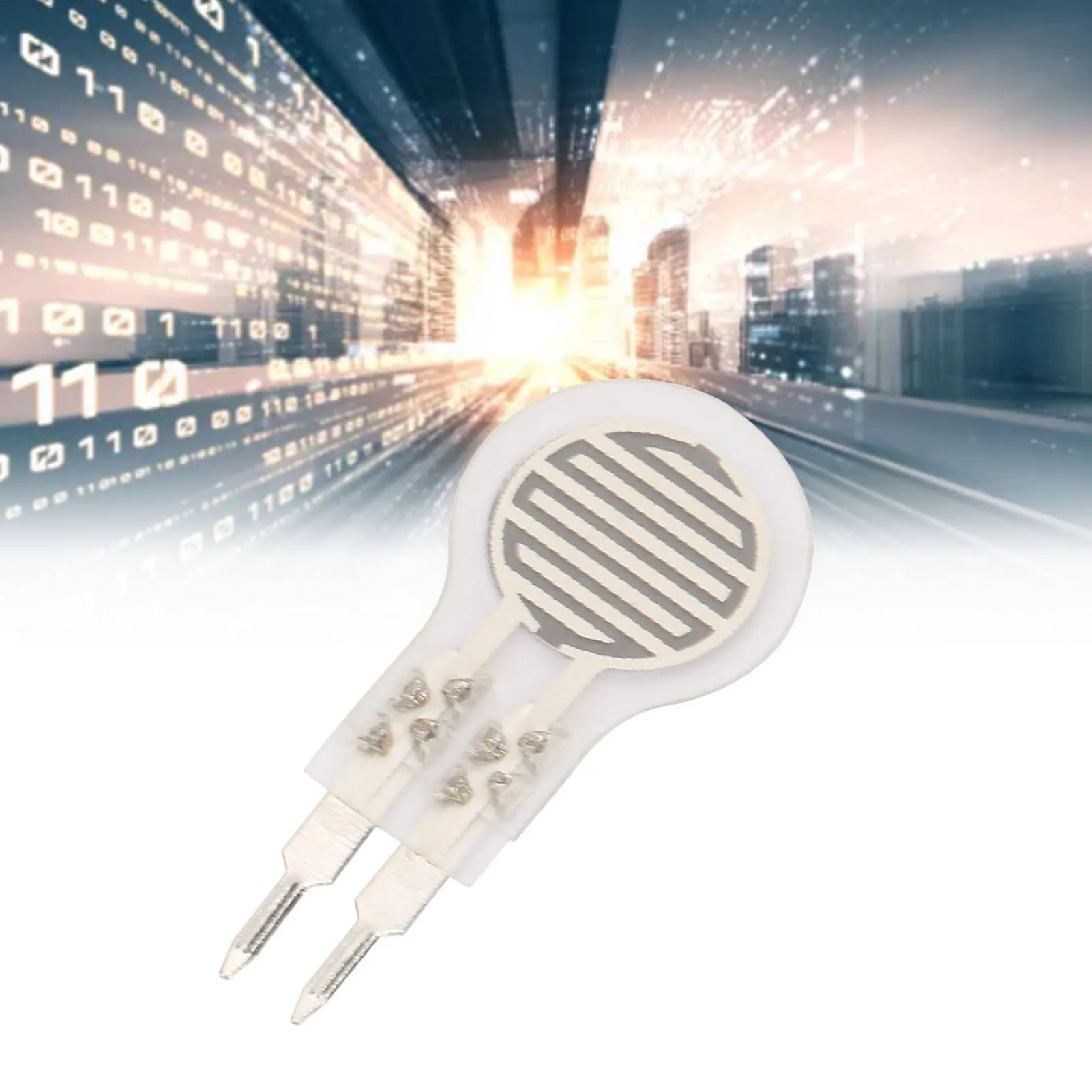 10kg Flexible Thin Film Resistor Type Pressure Force Sensor Diameter 7.5mm Thin Film Pressure Sensor