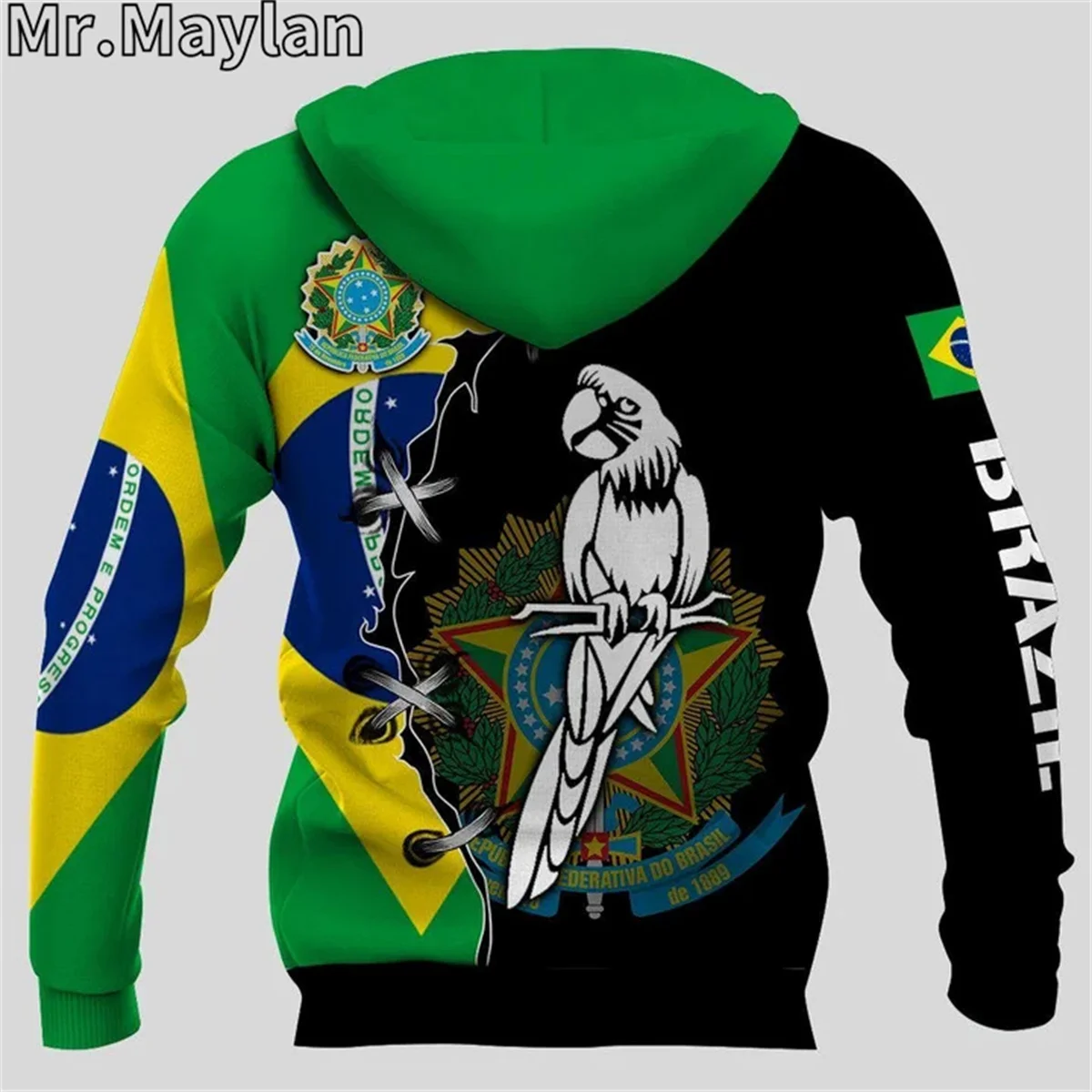 PERSONALIZED BRASIL MACAWS 3D Full Printed Jacket Men/women Hoodie Unisex Casual Streetwear Sweatshirts Pullover Sudadera Hombre